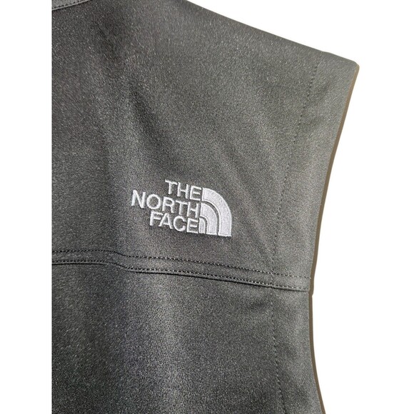 The North Face Ridgewall Vest Men M Black Full Zip Windwall Soft Shell New-logo - Picture 6 of 7